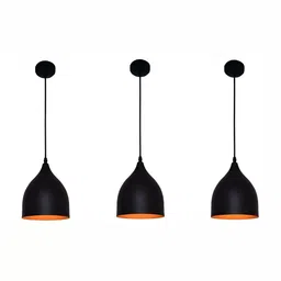 Areezo Black Bell Shaped Ceiling Lamp-image-74