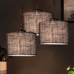 Devansh Blue Jute Hanging Lamp-18