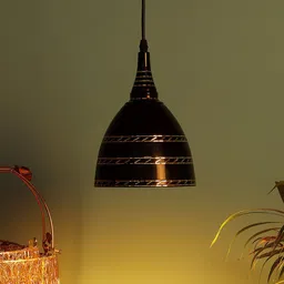 MFD HOME FURNISHING Black Solid Theme Vintage Ceiling Lamp-image-44