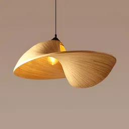 HABERE INDIA Beige Textured Ceiling Lamp-48