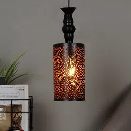MFD HOME FURNISHING Black Textured Ceiling Lamps-image-78
