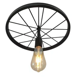 AXUTUM Black Iron Hanging Ceiling Lamps-32