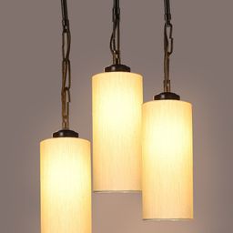 Devansh Off White Jute Cluster Ceiling Lamp image 4