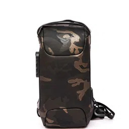 REDHORNS Unisex Camouflage Printed Canvas Backpack with USB Charging Port-13