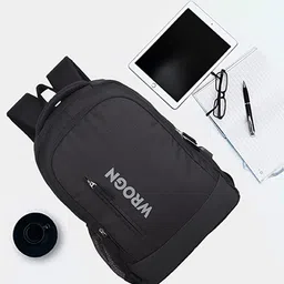WROGN Typography Backpack with USB Charging Port-23