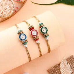Aapno Rajasthan Men Set Of 3 Evil Eyes Charming Rakhis-image-98