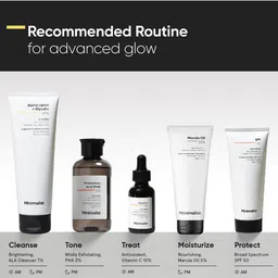 Minimalist 7% ALA & AHA Brightening Face Wash with Vitamin B5 - 100 ml image 3