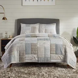 Pano 4 Piece Jaiden 20 GSM 100% Cotton Double Bed Comforter,Bedsheet&2 Pillow Covers Set-image-34