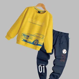 CODEZ Boys Printed Long Sleeves Sweatshirt With Trousers-picture-5