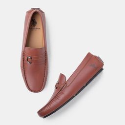 U.S. Polo Assn. Men Textured PU Driving Shoes-image-42