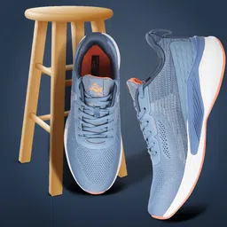 JQR Men WIND Blue Mesh Running Shoes-image-17