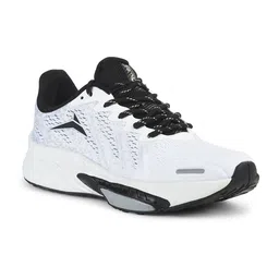 JQR Men GAME White Lace Up Mid-Top Mesh Running Sports Shoes-8