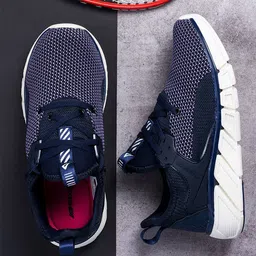 IMPAKTO Women Textured Lace-Up Running Shoes-image-3
