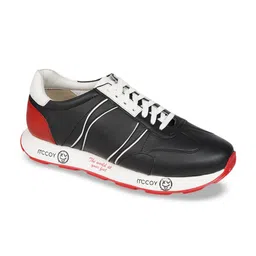 mccoy Men Round Toe Comfort Insole Leather Sneakers-picture-3