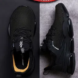 IMPAKTO Men Textured Lace-Up Running Shoes-picture-33