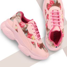 FAUSTO Women Pink Running Shoes-image-53