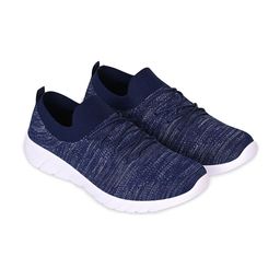 TPENT Men Navy Blue Mesh Running Anti Odour Non-Marking Shoes-13