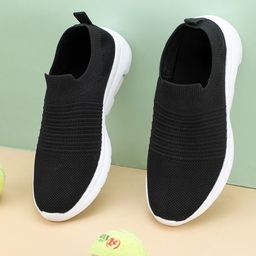 TPENT Men Mesh Running Non-Marking Shoes-0