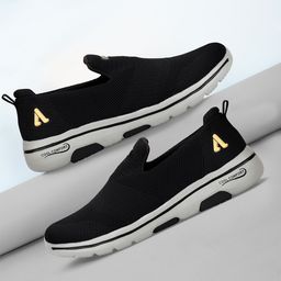 Aqualite Men Elastic Fit Technology Non-Marking Walking Sports Shoes-picture-6