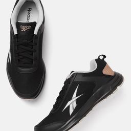 Reebok Men Black Woven Design Canton Running Shoes-picture-34