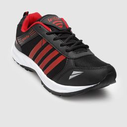 ASIAN Men Black & Red Mesh Running Non-Marking Shoes image 2