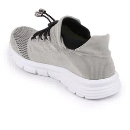 FAUSTO Men Grey Mesh Walking Non-Marking Shoes image 3