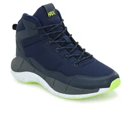 HRX by Hrithik Roshan Men Navy Blue & White Memory Foam Mesh Basketball Shoes image 5