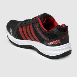 ASIAN Men Black & Red Mesh Running Non-Marking Shoes image 3