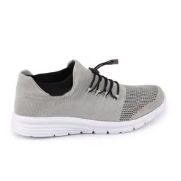 FAUSTO Men Grey Mesh Walking Non-Marking Shoes image 4
