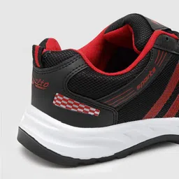 ASIAN Men Black & Red Mesh Running Non-Marking Shoes image 4