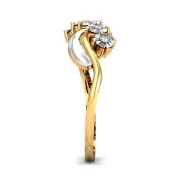 KUBERBOX 18KT Gold Diamond Studded Ring-2.32gm-image-73