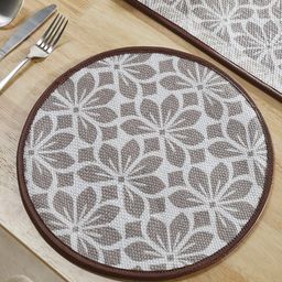 Mona B White & Blue 2-Pieces Printed Table Placemats-16