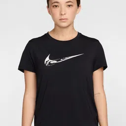 Nike One Women's Dri-FIT Short-Sleeve Graphic Running Top-image-61