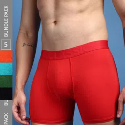 ONN Men Pack Of 5 Assorted Anti-Microbial Trunks-13