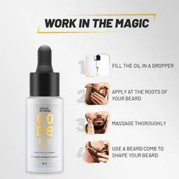Wild stone Men Code Set of Beard Oil 30 ml & Beard Wax 40 g image 4