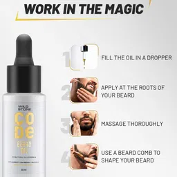 Wild stone Men Code Set of Beard Wash 50 ml + Beard Wax 40 g + Beard Oil 30 ml image 5