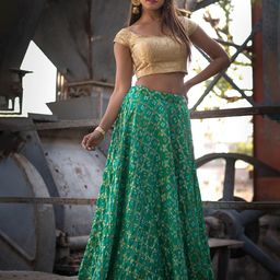 Rangpur Woven Design Ready to Wear Zari Silk Lehenga & Blouse-picture-44