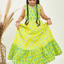 Stylo Bug Girls Printed Ready To Wear Lehenga & Choli-image-47