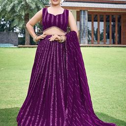 Chandbaali Embellished Sequinned Ready to Wear Lehenga & Blouse With Dupatta-picture-16