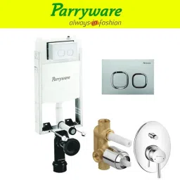 Half Frame Concealed Cistern, with divater body upper part set of 1 pic 305 Dual Flush Tank-image-22