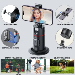 WeCool 360° Rotational Mobile Holder with Remote with Auto Face Tracking 2 Axis Gimbal for Mobile image 3