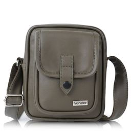 Veneer Men Structured Vegan Leather Sling Bag-48