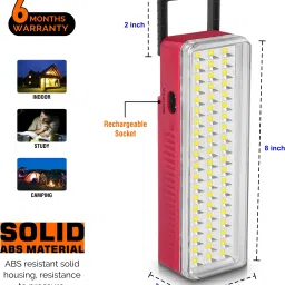 24 energy Model EN 91 2 in 1 Rechargeable Emergency Light & Table Lamp 8 hrs Lantern Emergency Light image 3
