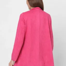Polyester Solid Coat For Women-image-57
