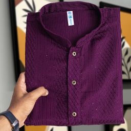 Men Embroidered Viscose Rayon Straight Kurta-image-33