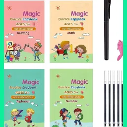 Preschool Writing Kit with Pen & Refill Magic book for Kids-image-3