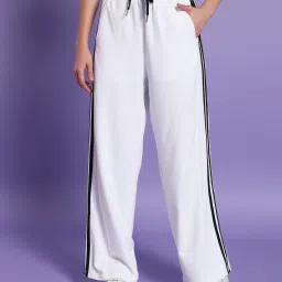 Women Solid White Track Pants-71