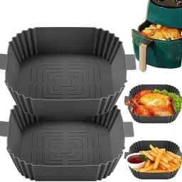 Pack Of 2 Ideal Tray for Baking and Frying in Your Air Fryer Airfryer Tray-picture-40