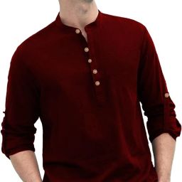 Men Solid Pure Cotton Straight Kurta-image-34