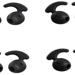 QWEEZER Replacement Ear Buds for Samsung Galaxy S7 - Black (Pack of 8) Silicone replacement Over The Ear Headphone Cushion-image-8